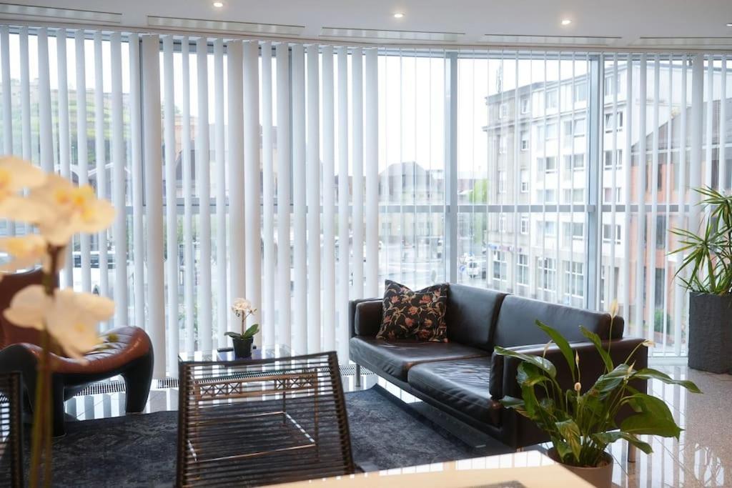 Exklusive Stadtoase Design-Wohnung - Panoramablick Koblenz  Bagian luar foto